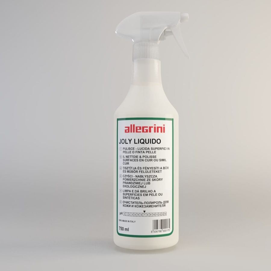 JOLY LIQUIDO (UN 3082,9,III) Pulitore lucidante antistatico per cruscotti e superfici in pelle, similpelle, resina, e legno.
