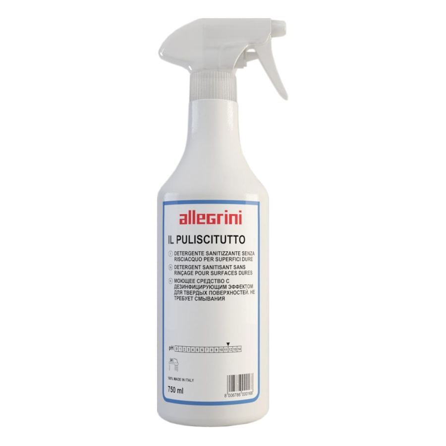 IL PULISCITUTTO Detergenti liquido senza risciacquo, ad elevato potere sgrassante e sanitizzante