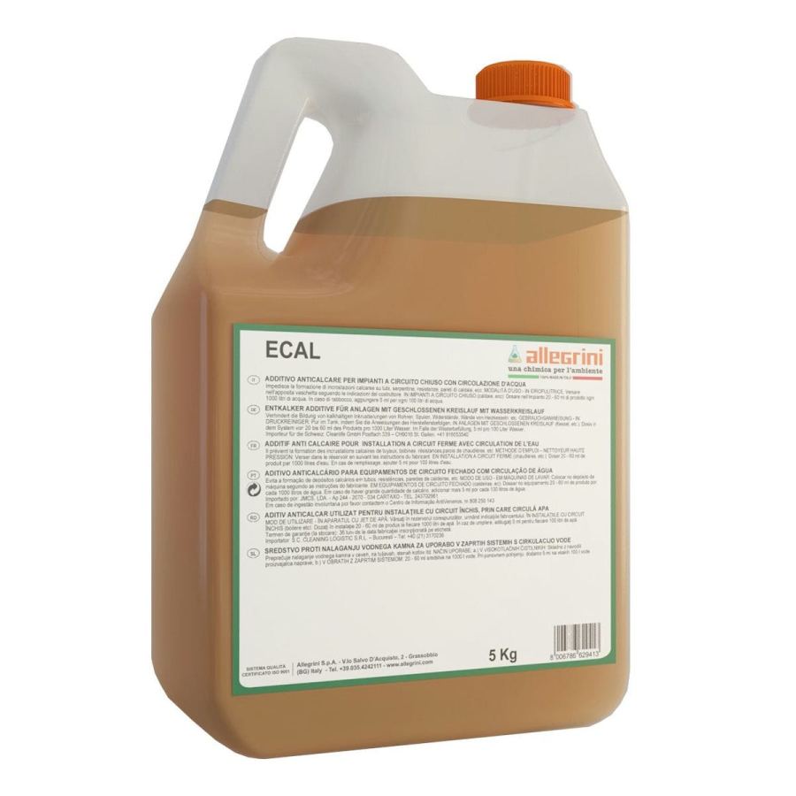 ECAL Additivo anticalcare per impianti a circuito chiuso con circolazione di acqua.