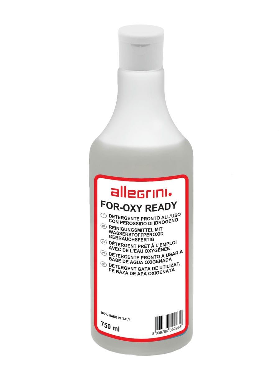 FOR OXY READY (UN 1760,8,III) Detergente igienizzante con perossido di idrogeno con tappo flip flop + 3 Trigger