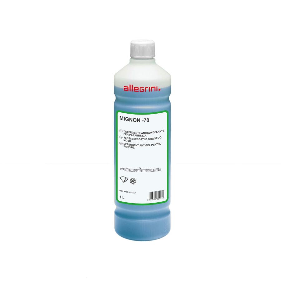 MIGNON -70 (UN 1219,3,II) Detergente ad elevata efficacia per cristalli di autoveicoli. Ideali in ogni stagione ed indispensabili in inverno.
